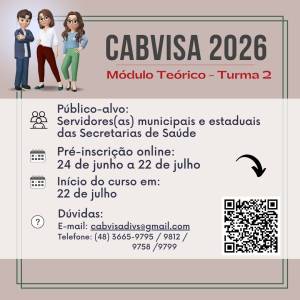 Curso de Ações Básicas em Vigilância Sanitária - CABVISA 2026